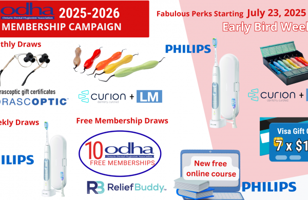 The ODHA membership campaign has started with the early bird draws
