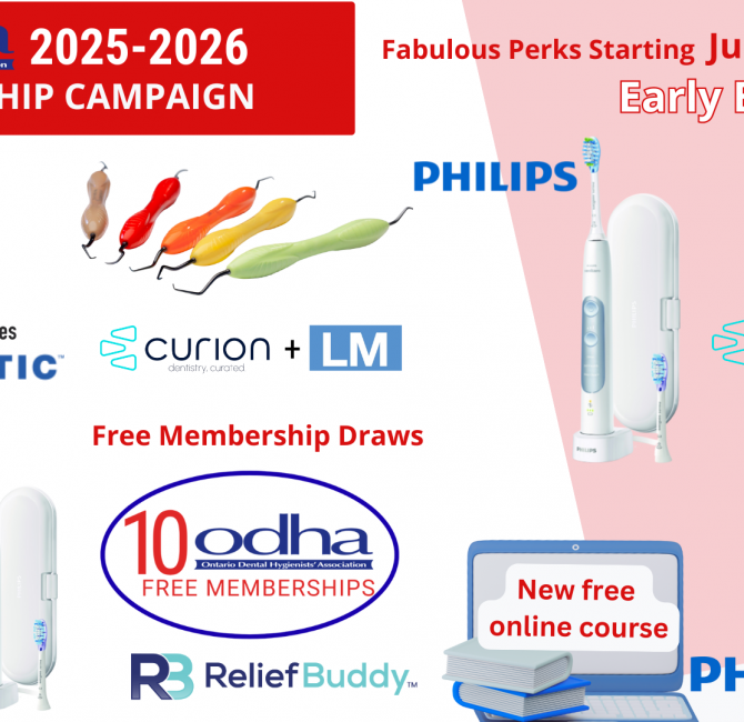 The ODHA membership campaign has started with the early bird draws