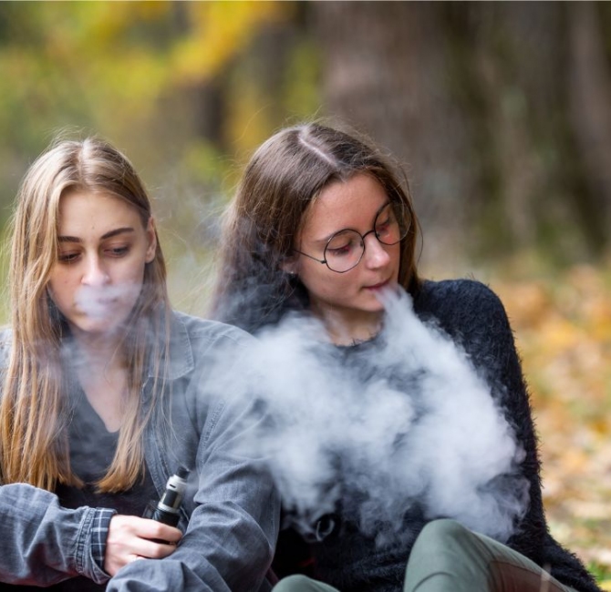 Harms of vaping in youth